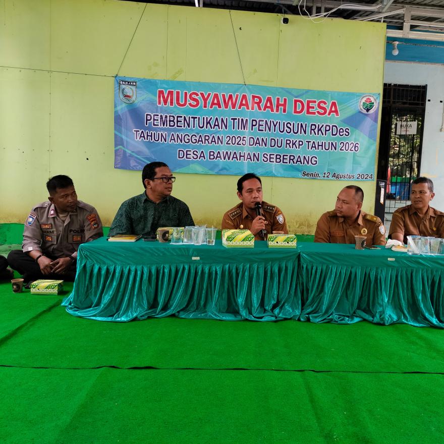 Pemdes Bawahan Seberang Musyawarah Desa pembentukan Tim Penyusun RKPDes Tahun 2025 dan 2026 